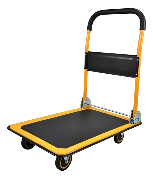Foldable Platform Truck Push Dolly-150KG Weight Capacity-with Swivel Wheels