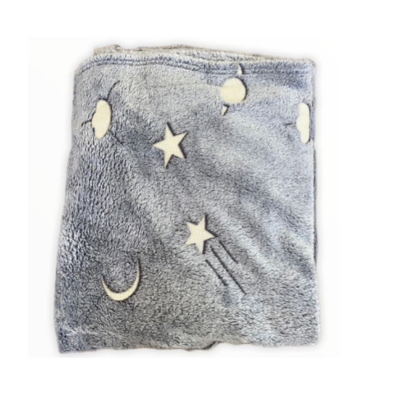 Magic Glow in The Dark Blanket Throw with Star Sky Objects Shop Today