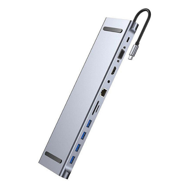 Andowl 11 In 1 USB Dock Hub Adapter Type C QHU990