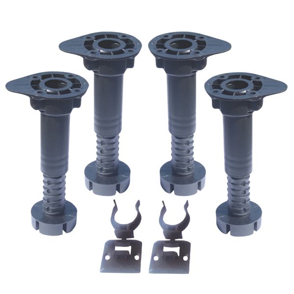 ROCO Levelling Adjustable Legs With Clips 130mm - 180mm ( 4 Pack )