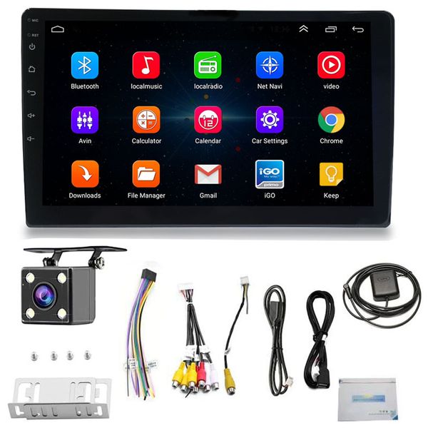 Double Din Android Car Stereo, 9''HD 1080P Car Radio with Backup Camera