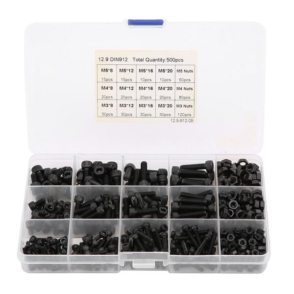 165 Pieces Galvanized Hex Insert Nuts (Carbon Steel)