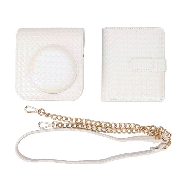 White leather case for Mini 12 with album