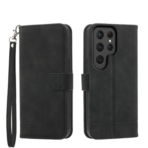 Flip Phone Leather Case Compatible with Galaxy S24 Ultra