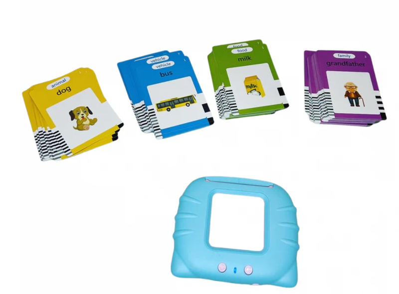Preschool Educational Cards for Kids With Audible Reading Machine