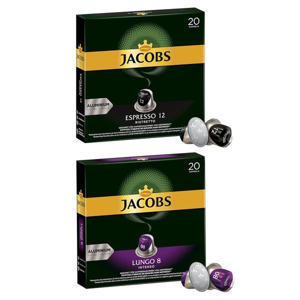 Jacobs Varioety Bulk Pack - 40 Alu Nespresso Compatible Coffee Capsules