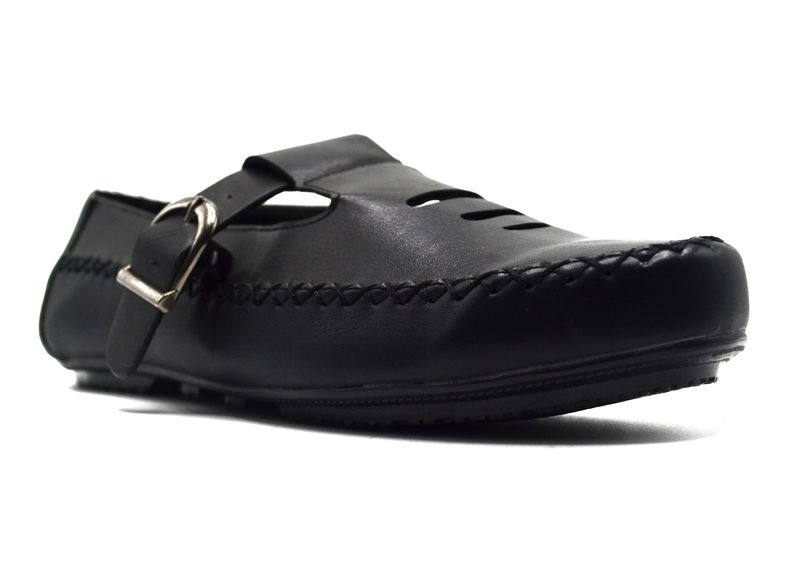 TTP Men's Buckle Moccasin with Cut out Details on Vamp