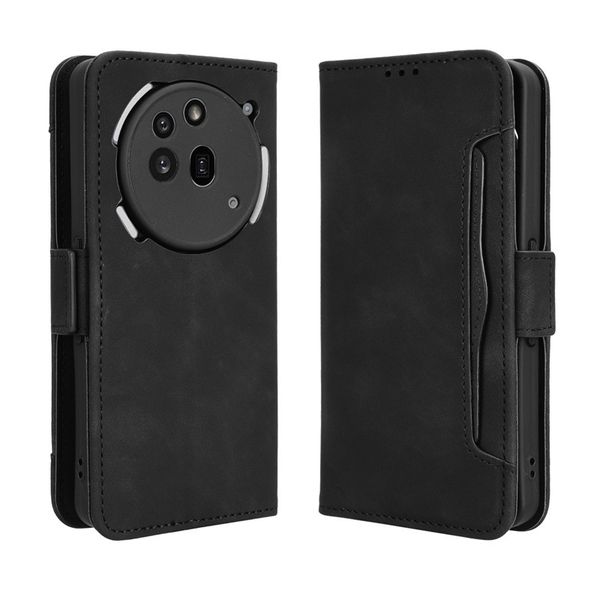 Multi Card Groove Leather Cover Compatible With Nothing Phone 3A Lite