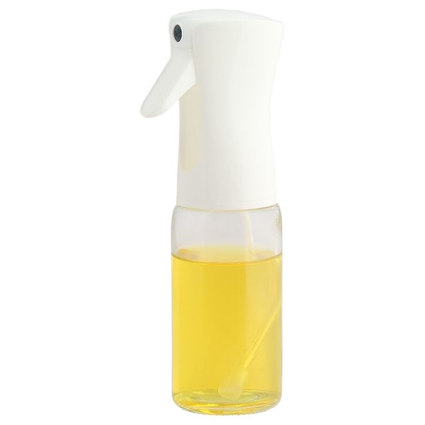 Regent Glass Oil Spray Bottle with White Plastic Spray Head, 200ml