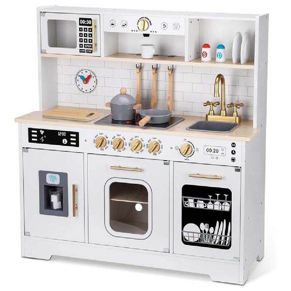 TookyToy Pretend Play Wooden Kitchen Set