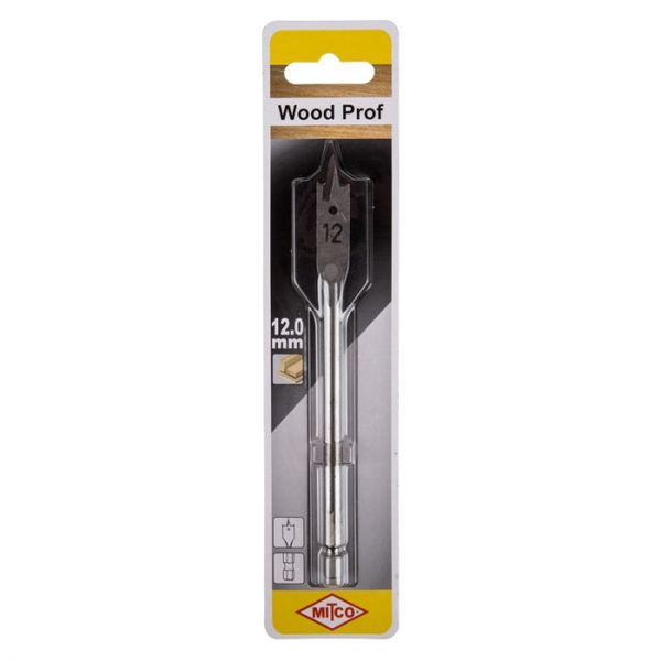 Mitco - Wood Flat Drill Bit 12mm - 2 Pack