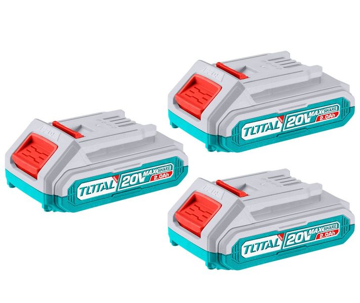 Total Tools 20V Lithium-Ion 2.0Ah Battery Pack - Pack of 3