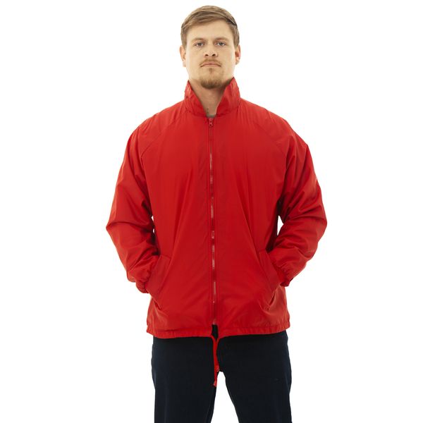 Hidden Hood Rain Jacket Red