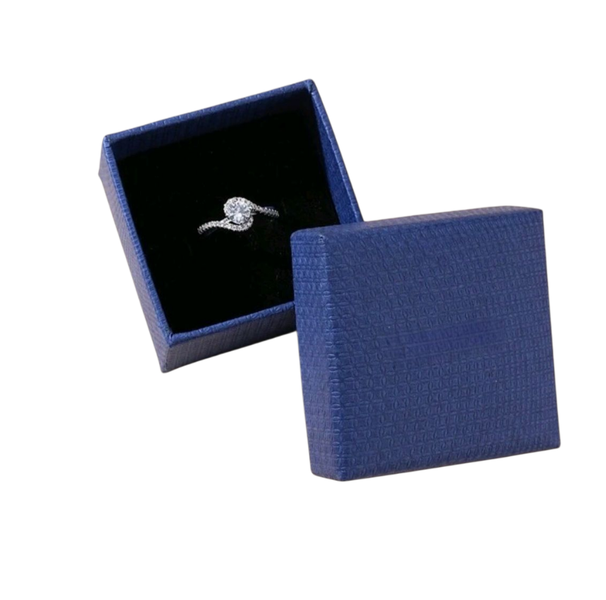 Adjustable Solitaire Simulated Rhinestone Engagement Ring ,Cubic Zirconia