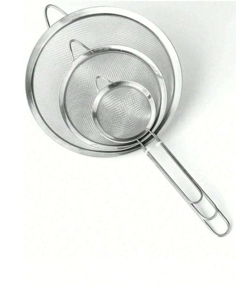 Flour,Sifter Stainless Steel Handheld Screen, Mesh Strainer Flour Sieve Oil