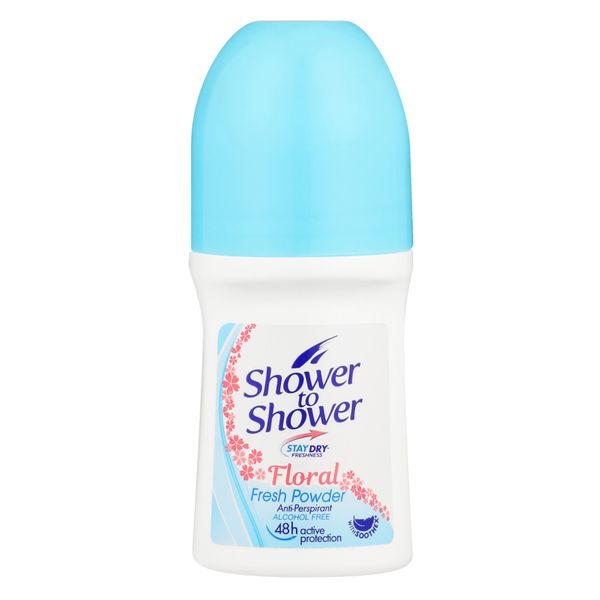 Shower to Shower Roll-on 50ml Floral Fresh Powder