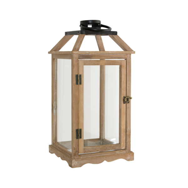 Homestead Decorative Wood Lantern 24X24X51CM Buy Online in South