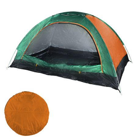 200x150cm 2 Person Waterproof Dome Pop Up Tent with Sunroof Inner Lining