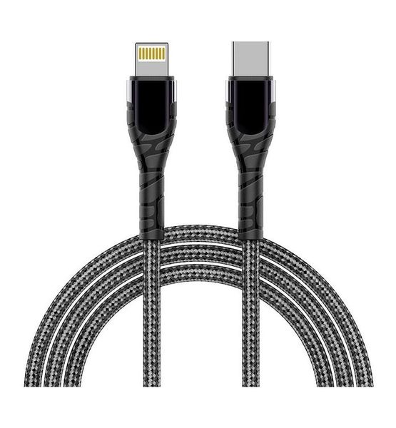 PmG Braided USB Type-C to Lightning Fast Charging Cable - 1m