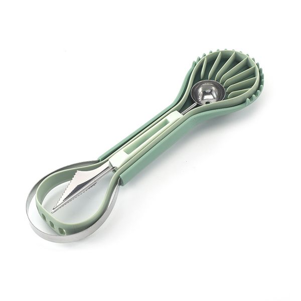 3-in-1 Melon Baller Set, Stainless Steel Fruit Scooper for Family Parti
