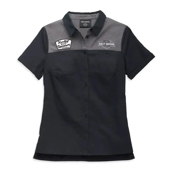 Women's Modern Mechanic Colorblock Shirt - Black Beauty