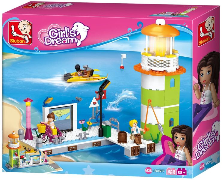 Sluban Lighthouse &amp; Pier - 277 Pieces