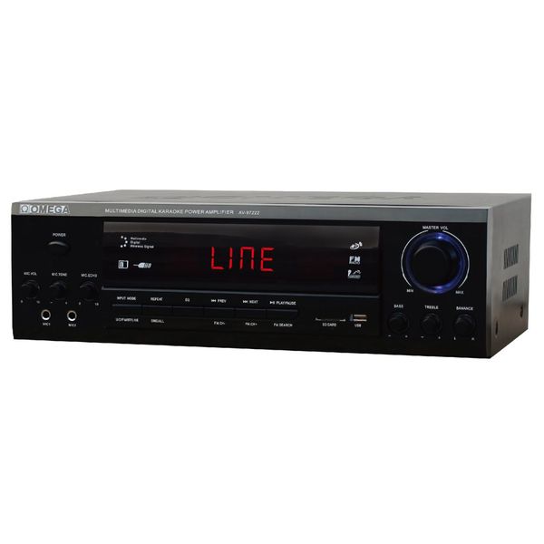 Omega Professional Bluetooth USB/SD Card Karaoke Power Amplifier AV-97222