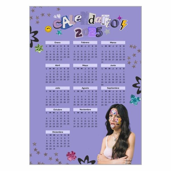Olivia Rodrigo 2025 Calendar Poster - A1