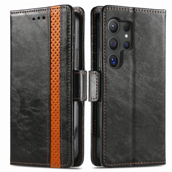 Leather Case Compatible with Samsung Galaxy S25 Ultra Wallet Phone Cases