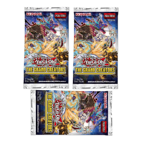 YuGiOh The Grand Creators Booster - 3 x Booster packs