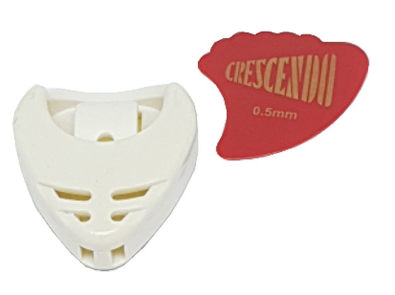 Red Sharkfin Shape Plectrum 6Pack