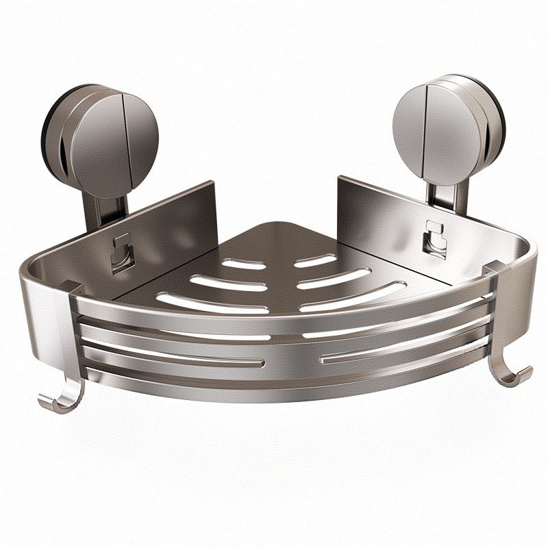 ElecTrek - Bathroom Triangular Corner Grip Pro Suction Shelf