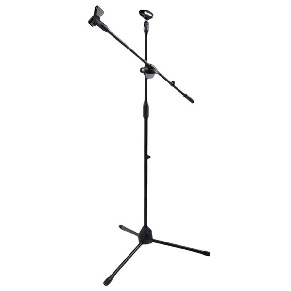 Tripod Microphone Stand Mic Stand with Telescoping Boom Mic Tripod Holder