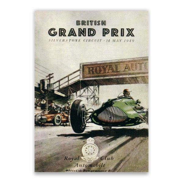 British Grand Prix 1949 Poster - A1