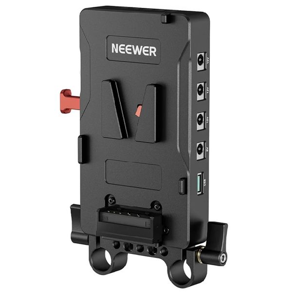 Neewer VB-A1 V Mount Battery Adapter Plate for 15mm Rods