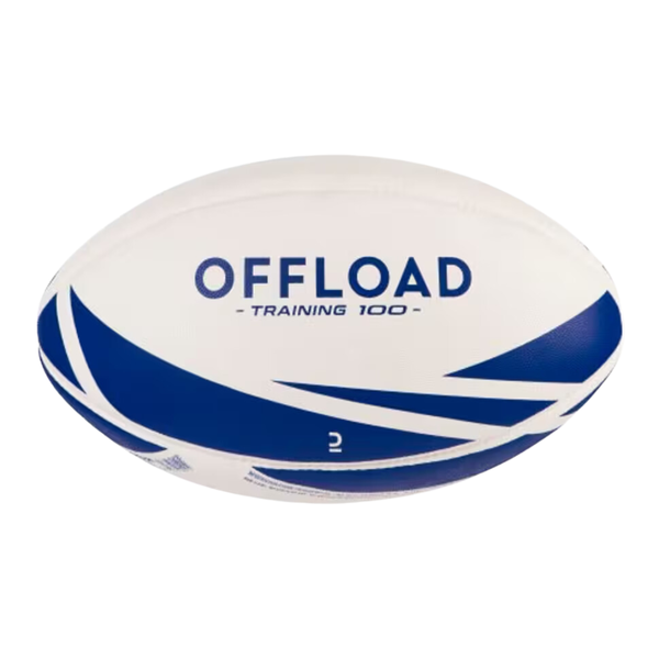 Offload Size 5 Rugby Training Ball R100 - Blue