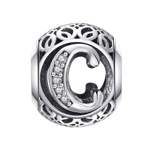 Vintage Letter C Charm