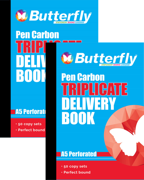 A5 Pen Carbon Triplicate Delivery Book (50 Copy) X2