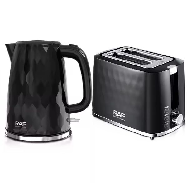 RAF 2-in-1 Breakfast Set (Toaster &amp; Kettle) Black