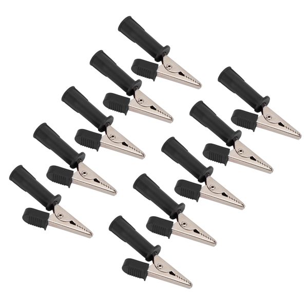 Insulated Crocodile Clips 5mm Copper Test Leads