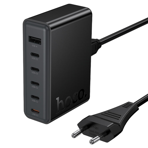 HOCO C150A 6-in-1 Charging Station: 45 W | 5×USB-C + 1×USB-A