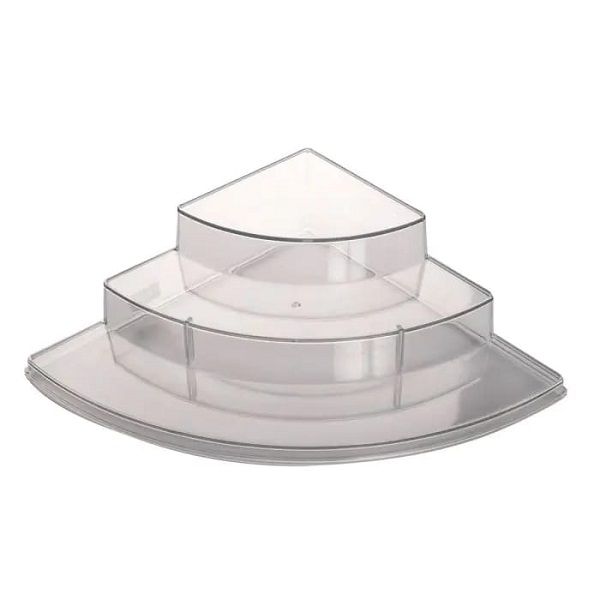 Corner Shelf Organiser - 3 Tier - Clear