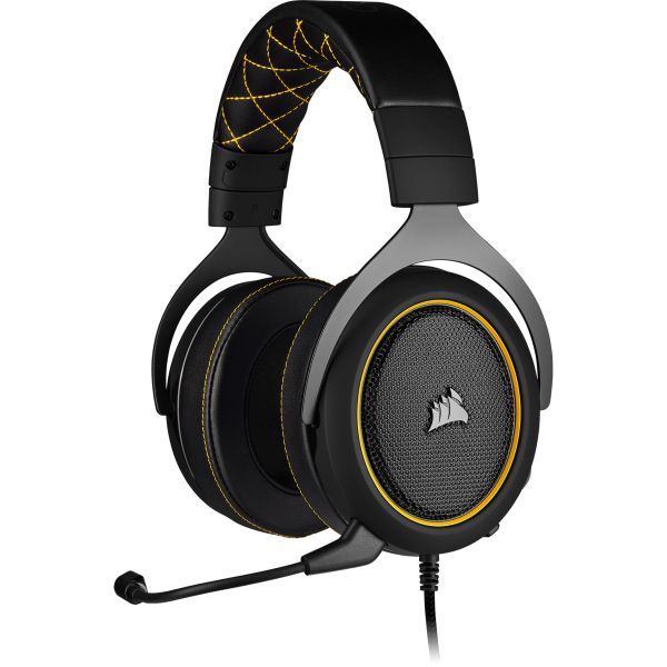 Corsair HS60 PRO Surround Wired Gaming Headset - Yellow
