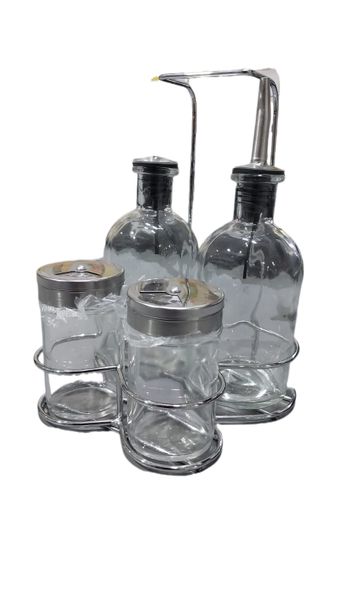 Spice Jars Round Spice Containers with Silver Metal Caps