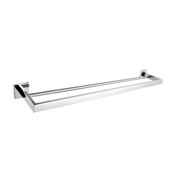 Orion Double Towel Rail Chrome Avec