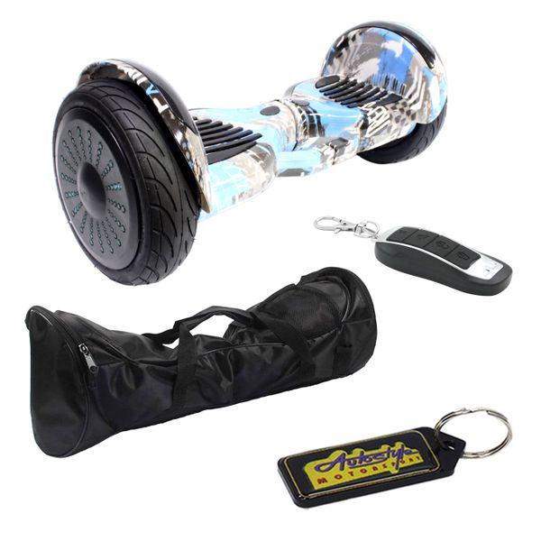 Self Balance 10" LED Bluetooth Hoverboard-XtremeBlu with Remote-Bag&amp;Keyring
