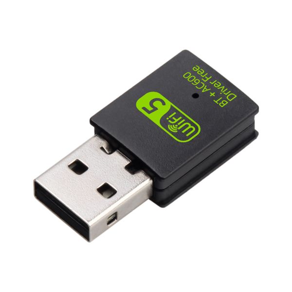 2-in-1 600M Wireless Network Card Drive Free 5G High Speed WiFi Receiver
