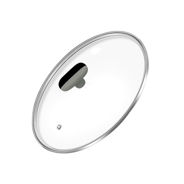 Universal Glass Lid with Stainless Steel Rim &amp; Handle - 20cm