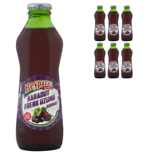 Beypazari Authentic Black Mulberry Flavoured Spring Mineral Water 200ml x 6