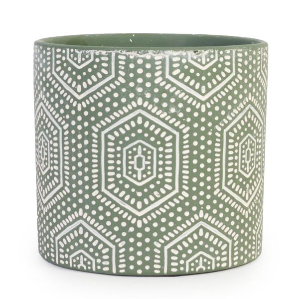 Forest Geo Pot - 13.5 x 12.5cm